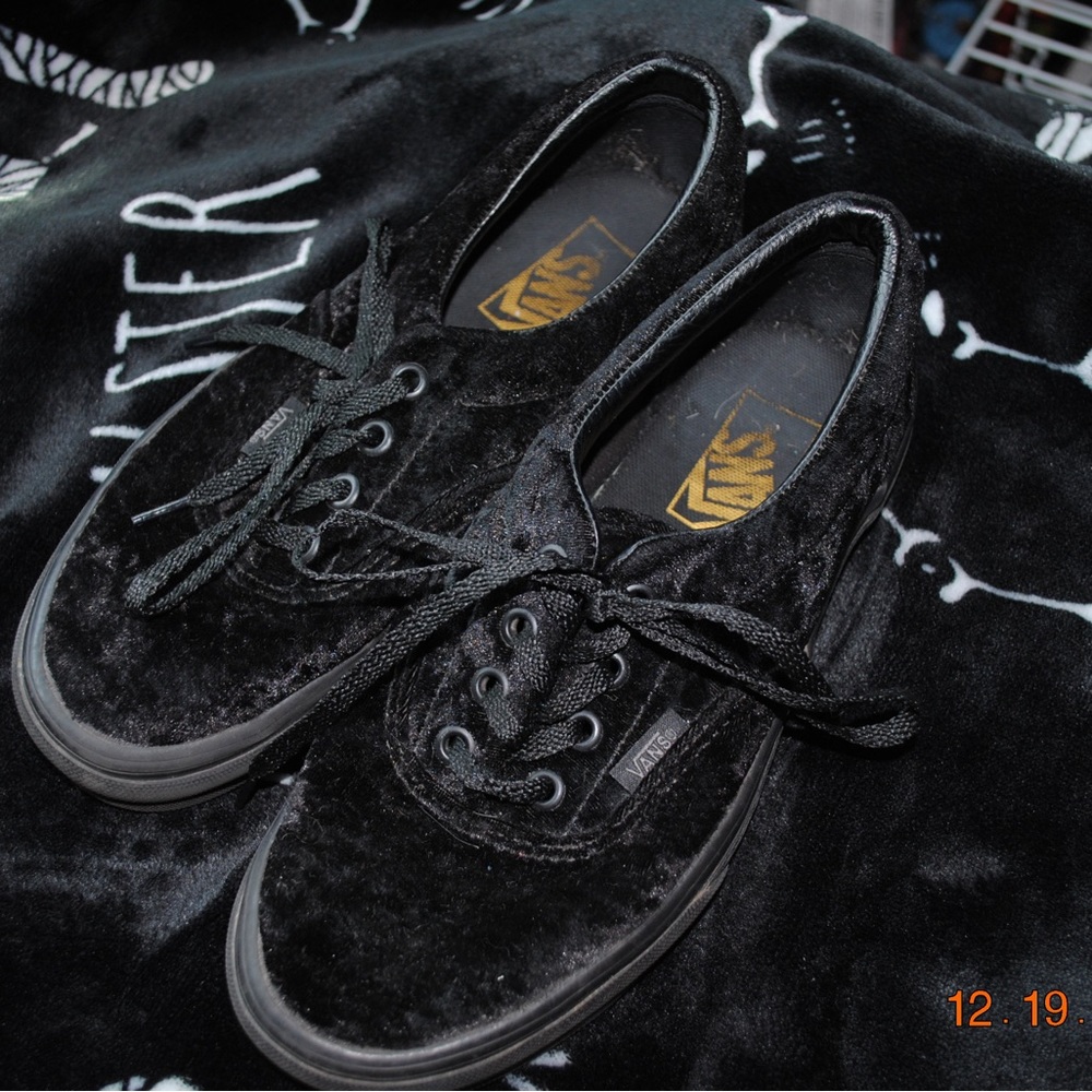 Black Velvet Vans